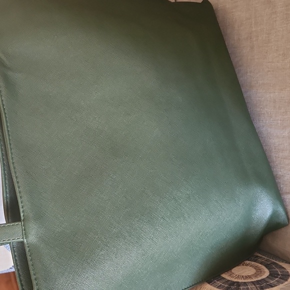 Emerald green faux leather bag - Picture 4 of 6